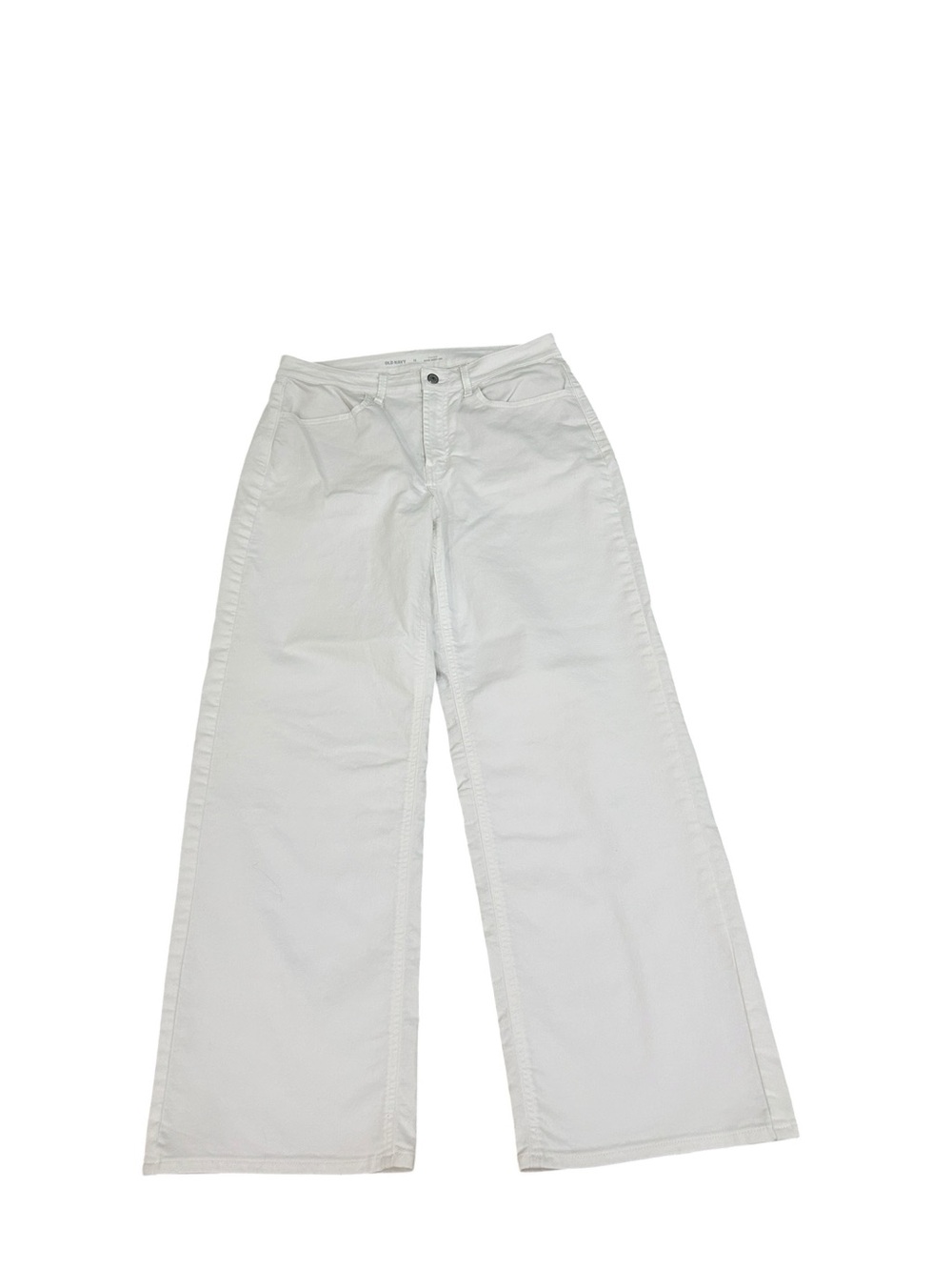 Nwot Old Navy White Wow Wide-Leg denim Jeans size 12 - Picture 6 of 11